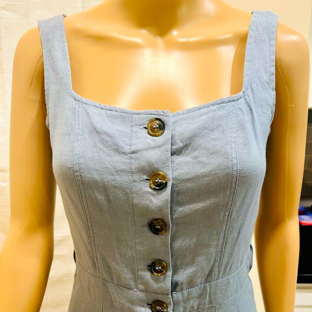 NWT Japna Linen Button Down Jumpsuit